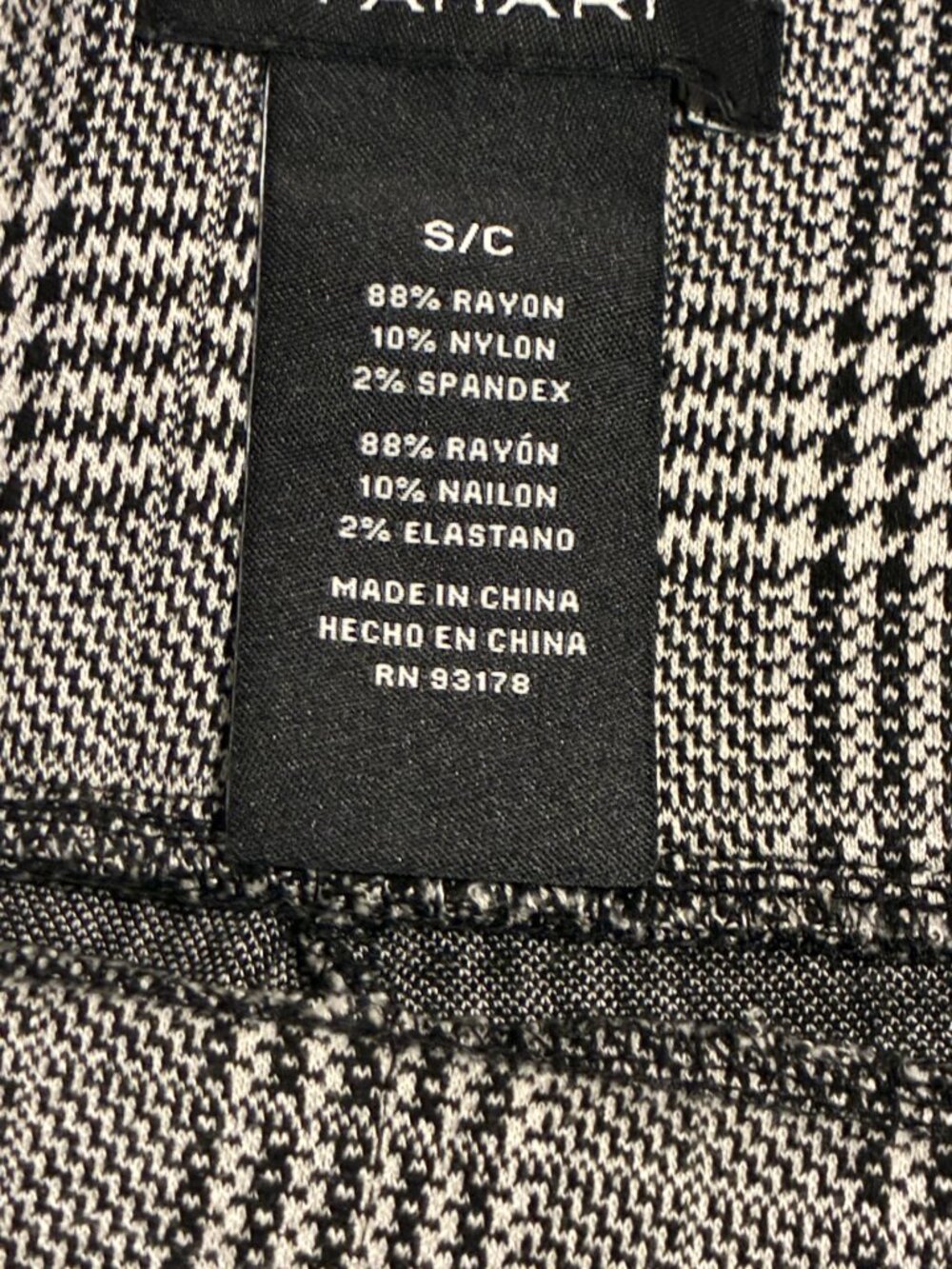 Old Navy cotton hoody and gray check leggings - size small preloved - Picture 6 of 7